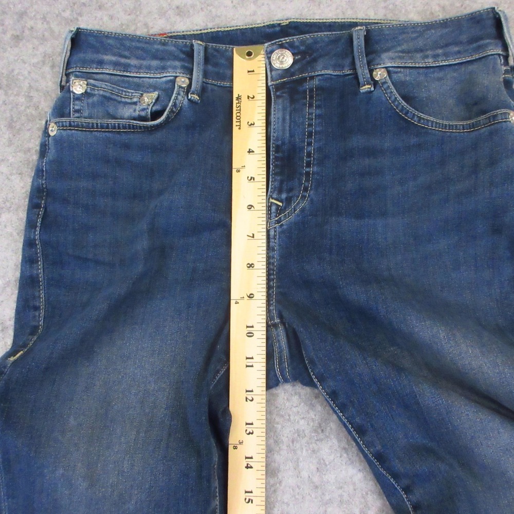 True Religion Jennie Curvy Jeans Women 32 Blue Skinny Mid Rise Stretch Denim EUC - Picture 7 of 12
